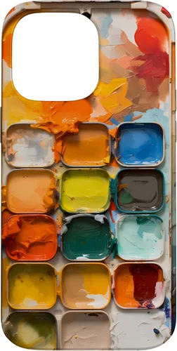 Vista 21 de Pinturas de acuarela y paleta de pintura, funda colorida para el iPhone 17