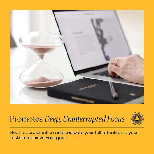 Vista 5 de Intelligent Change Mindful Focus - Temporizador de arena de reloj de arena de 5 minutos, temporizador de escritorio para productividad y gestión