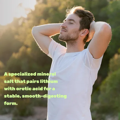 Vista 4 de Orotato de litio de 5 mg, 240 cápsulas – Suplementos de litio altamente biodisponibles y estables – Sal mineral de fácil absorción en forma suave