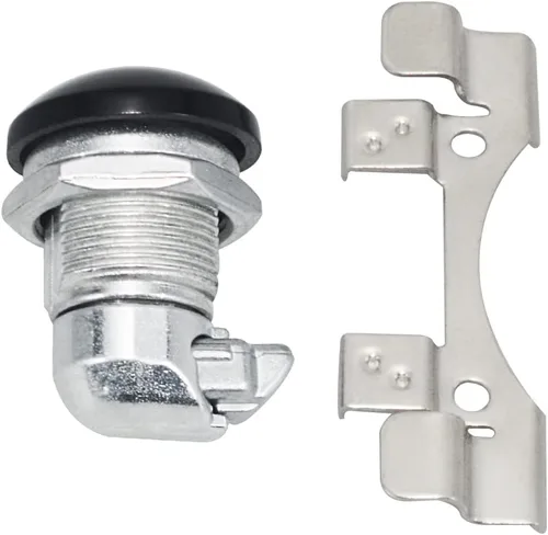 Vista 6 de WOWTK Kit de pestillo de puerta/panel de combustible con botón para Harley Touring Electra Glide, Street Glide, Ultra Limited, Tour Glide, Road