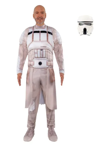 Vista 3 de Disfraz para Hombre de Snowtrooper Qualux del Remanente Imperial de Star Wars Multicolor