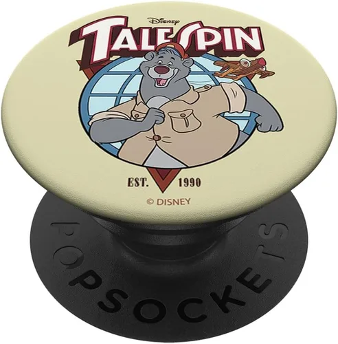 Vista 6 de Disney TaleSpin Baloo Logo Retrato PopSockets MagSafe PopGrip para iPhone