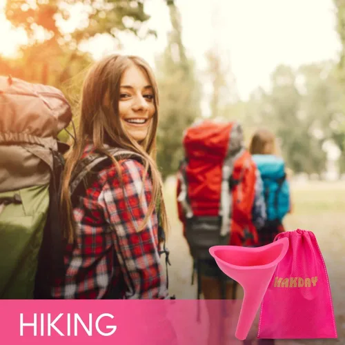 Vista 4 de Urinario femenino para mujeres, dispositivo portátil para orinar 4 unidades, embudo para orinar para viajes, camping, senderismo y actividades al