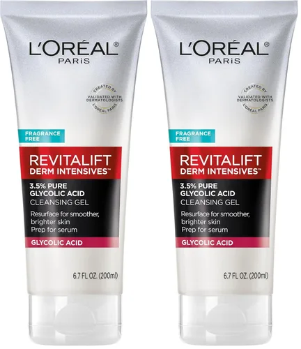 Vista 11 de L'Oreal Paris Revitalift - Gel limpiador iluminador con ácido glicólico puro al 3,5% con ácido salicílico, 6,7 onzas líquidas