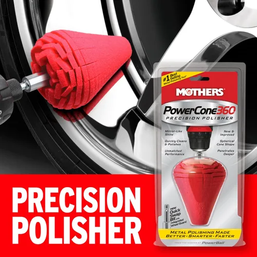 Vista 2 de Mothers PowerCone 360, herramienta de pulido con broca de intercambio