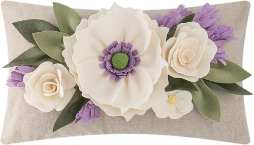 Vista 14 de KINGROSE Funda de almohada de flores 3D, 18 x 18 pulgadas, amarillo y Amarillo Blanco