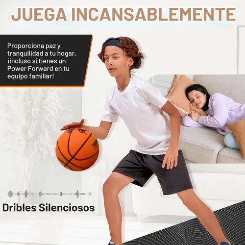 Vista 7 de TRUEHOOPER Silent Basketball – Size 7 Indoor Basketball (PRO Version) - Grooved Foam Basketball for Quit Dribbling and Indoor Training – Higher