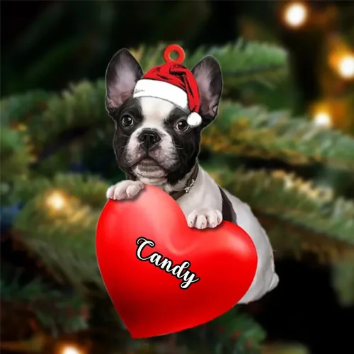 Vista 129 de Adornos de Navidad personalizados para perros, nombre personalizado, adorno de Malamute de Alaska, adornos acrílicos, regalos de Navidad, amantes