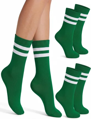 Vista 36 de Syhood Crew Stripe Socks Unisex Athletic Socks