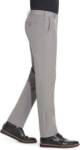 Vista 3 de Van Heusen - Pantalón de corte ajustado con frente plana elástica para hombre