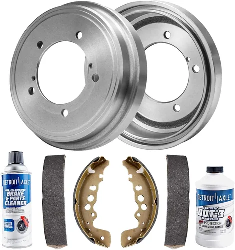 Vista 17 de Detroit Axle - Kit de freno trasero para Chrysler Town & Country Dodge Grand Caravan VW Routan, repuesto de pastillas de freno de cerámica
