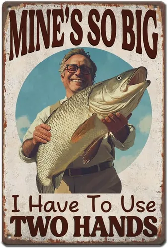 Vista 11 de SUPERDANT Letreros de estaño de pesca con texto en inglés "Follow Me And I Will Make You Fishers Of Men