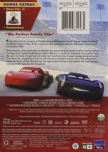 Vista 2 de Cars 3 (DVD 2018) Animation