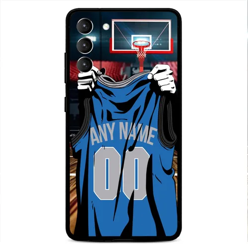 Vista 9 de Nombre y número personalizados – Atlanta Basketball Jersey – Funda de silicona líquida para Samsung Galaxy S26 S25 S24 S23 S22 S21 Plus S20 + Ultre