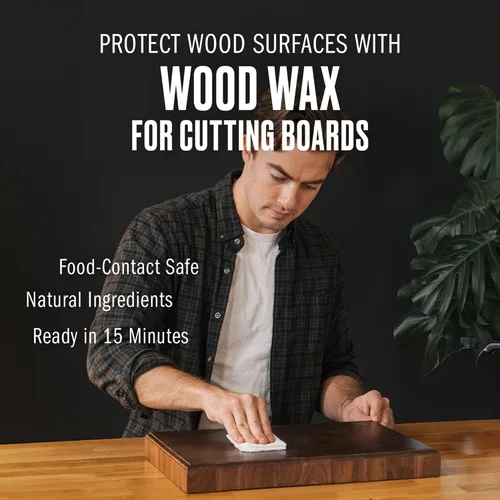 Vista 5 de ACEITE DE WALRUS - Cera para madera, lata de 3 oz, apta para alimentos según FDA, cera para tabla de cortar y crema para tabla