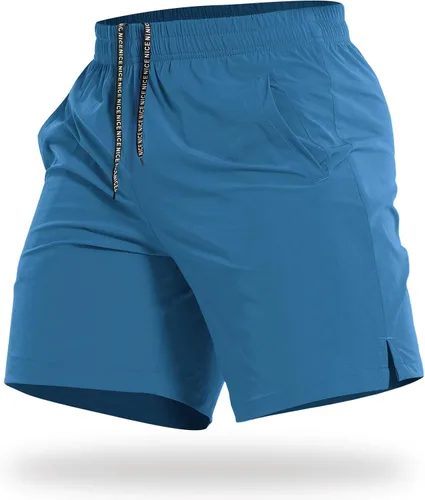 Vista 26 de CANGHPGIN Pantalones cortos deportivos de entrenamiento para hombre de 7 pulgadas / 5 pulgadas, de secado rápido, pantalones cortos de correr