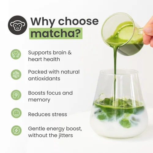 Vista 5 de PureChimp Polvo de matcha de grado ceremonial, 1.75 onzas. Té japonés puro de grado ceremonial matcha cultivado en sombra en Kagoshima. Polvo de té