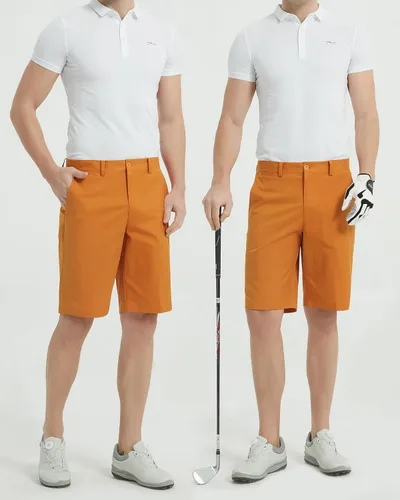 Vista 6 de Lesmart Pantalones cortos de golf para hombre, elásticos, de secado rápido, ajuste relajado, con rendimiento técnico