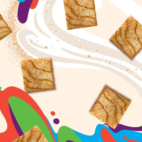 Vista 5 de Cinnamon Toast Crunch Barritas de cereales para desayuno, barras de aperitivos, 8 unidades (paquete de 6)