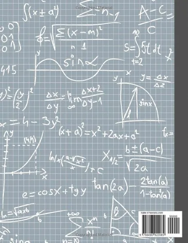 Vista 2 de Graph Paper Composition Notebook Quad Ruled 4x4, Grid Paper ( 110 Pages, 8.5 x 11) A graphing notebook for students and teacher in Math and Science