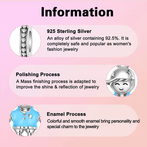 Vista 75 de Abalorios de plata de ley 925 con letras de la A ~ Z, para pulseras, collares, Día de San Valentín, Día de la Madre, joyería regalos para mujeres