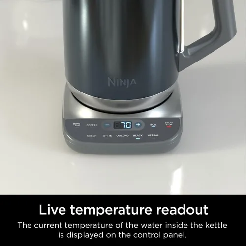 Vista 3 de Ninja KT200BL - Hervidor eléctrico de temperatura de precisión, 7 tazas Azul inoxidable