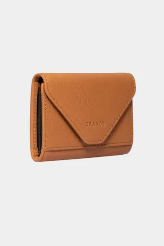 Vista 48 de grande Estuches para tarjetas 3639, Naranja, Tarjetero de cuero con cierre magnético, cartera pequeña de acordeón para mujer