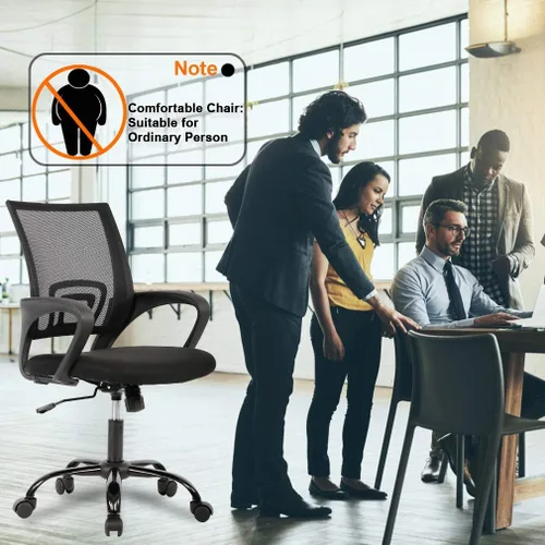 Vista 6 de FDW Silla ergonómica de oficina, silla de escritorio para el hogar, silla de computadora de malla para juegos, con respaldo lumbar, apoyabrazos