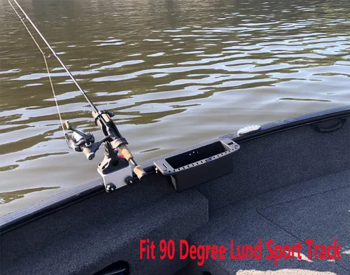 Vista 5 de Brocraft Soporte para herramientas para sistema de pista de barco de 90 grados/organizador marino para pista Versatrack, pista deportiva Lund