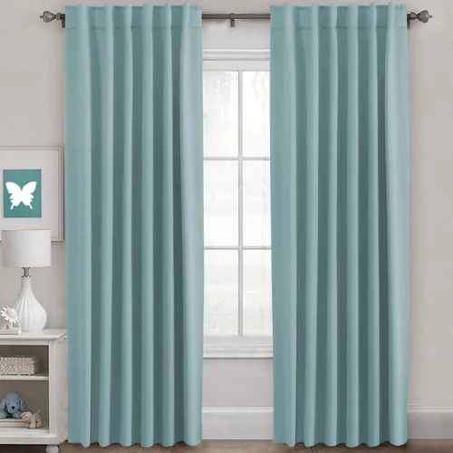 Vista 91 de H.VERSAILTEX Cortinas Opacas con Aislamiento Térmico, Paneles de Tratamiento de Ventanas que Oscurecen la Habitación, Cortinas Opacas para Sala