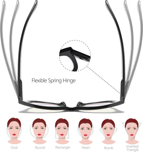 Vista 5 de Fashion- Readers for Women - Stylis Style Reading Glasses with Blue Light Blocking and Spring Hinge