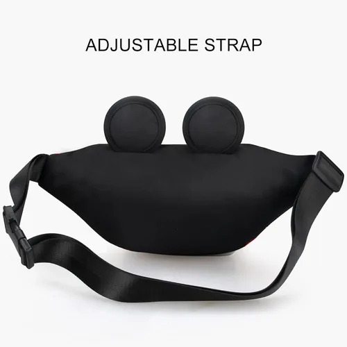 Vista 6 de Linda riñonera para viajes Riñonera de Disney para mujer paquete de cintura para adolescentes niñas Minnie Mouse Belt Bag de dibujos animados