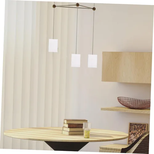 Vista 7 de DOITOOL Pantalla de lino beige decoración de pared candelabros mini ventilador de techo cubierta de luz cubierta de luz cubierta de lámpara