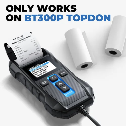 Vista 3 de TOPDON Papel térmico de 2 1/4" x 2.0' para caja registradora POS (10 rollos)