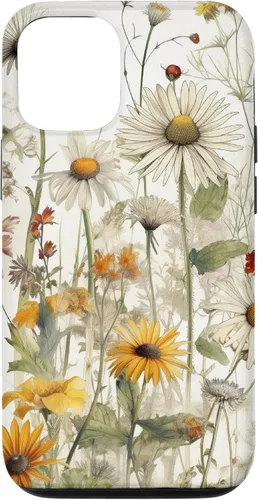 Vista 28 de Wildflowers Botanical Daisy Flowers Dandelion Dragonfly Case for iPhone 17