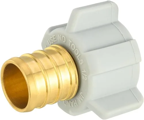Vista 22 de Adaptador recto giratorio EFIELD 1/2" Pex X 7/8" BC (Ballcock) Tubería de latón PEX FittingsAdaptador recto giratorio de tuerca