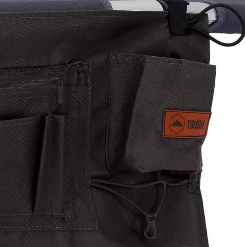 Vista 4 de Tough Outdoors Cuna de campamento para adultos – Cuna de campamento de gran tamaño – Cama militar duradera y resistente – Cuna plegable elevada