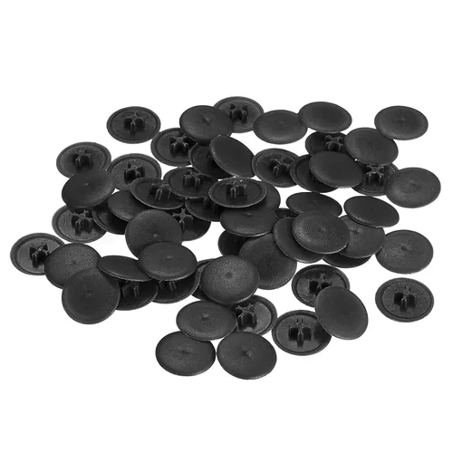 Vista 13 de uxcell Cubiertas de tapa de rosca, 80 piezas de 0.657 x 0.169 in de plástico para tornillos de rosca Phillips Cam Tornillo autorroscante, marrón café
