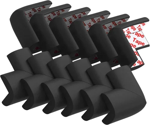 Vista 8 de Paquete de 12 protectores de esquinas suaves para bordes y esquinas a Gris