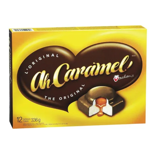Vista 2 de (8 cajas) 12 pasteles Vachon Ah Caramel Cakes, 11.6 oz cada uno {Importado de Canadá}