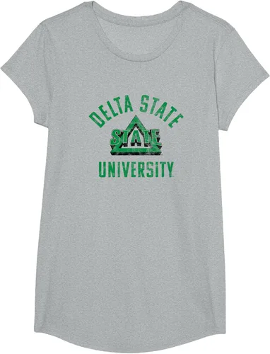 Vista 10 de Delta State University Statesmen Large Camiseta, Gris