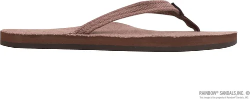 Vista 4 de Rainbow Sandals Mujeres sola capa de cáñamo westrecha correa