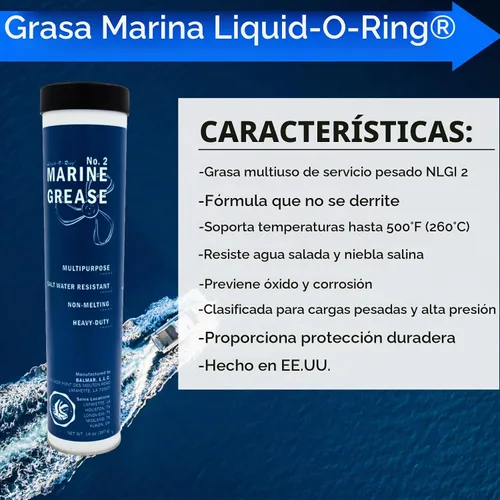 Vista 2 de Grasa marina multiusos resistente al agua salada (14 onzas)