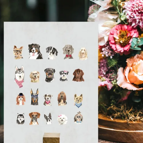 Vista 143 de Andaz Press Póster impreso para pared de perro, 8.5 x 11 pulgadas, Bulldog inglés con gafas negras, 1 paquete, regalo de cumpleaños de Navidad, sin