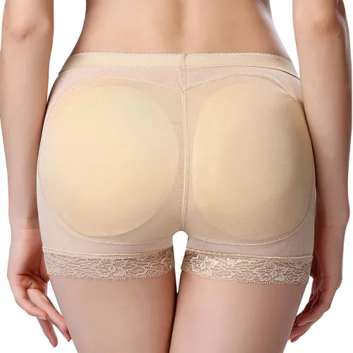 Vista 2 de Everbellus Pantalones cortos de levantamiento de glúteos sin costuras, bragas acolchadas para mujer