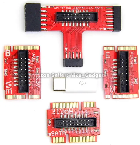 Vista 5 de Nuevo V8 PCIe USB Post Tarjeta de prueba de placa base Kit de diagnóstico de diagnóstico USB único para PC portátil servidor todo en uno Mini PC Mac