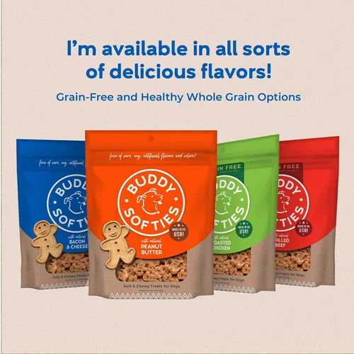 Vista 7 de Buddy Biscuits - Golosinas suaves y masticables para perros con tocino y queso, 6 onzas (Paquete de 4) (17200)