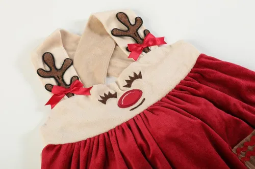 Vista 3 de Lil cactus Vestido de Navidad para bebés y niñas