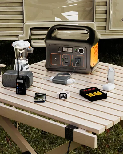 Vista 4 de Cargador USB de 8 puertos, cargador USB C de viaje multipuerto, mini estación de carga con puertos USB C y USB A, bloque de estación de carga