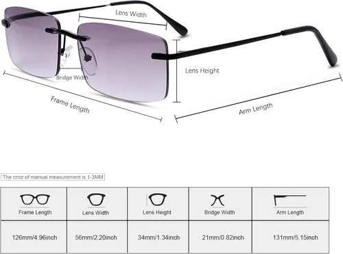 Vista 2 de YIMI Gafas de lectura de lente completa para hombres y mujeres, bisagra de resorte, anti luz azul, protección UV400, lentes de sol tintados